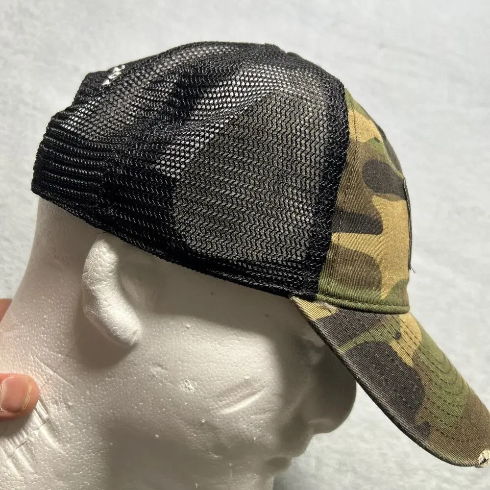 2023 Big Machine Music City Grand Prix Camo Trucker Snapback Hat Rips Stars Army
